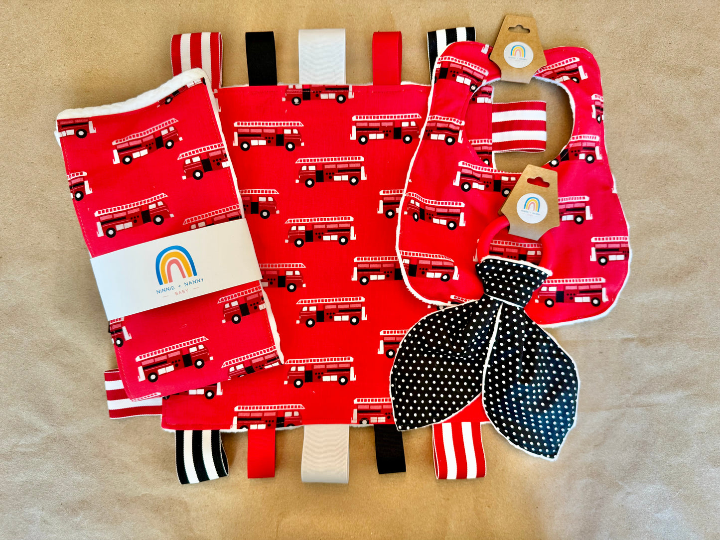 First Responders - Fire Trucks : Burp Cloth