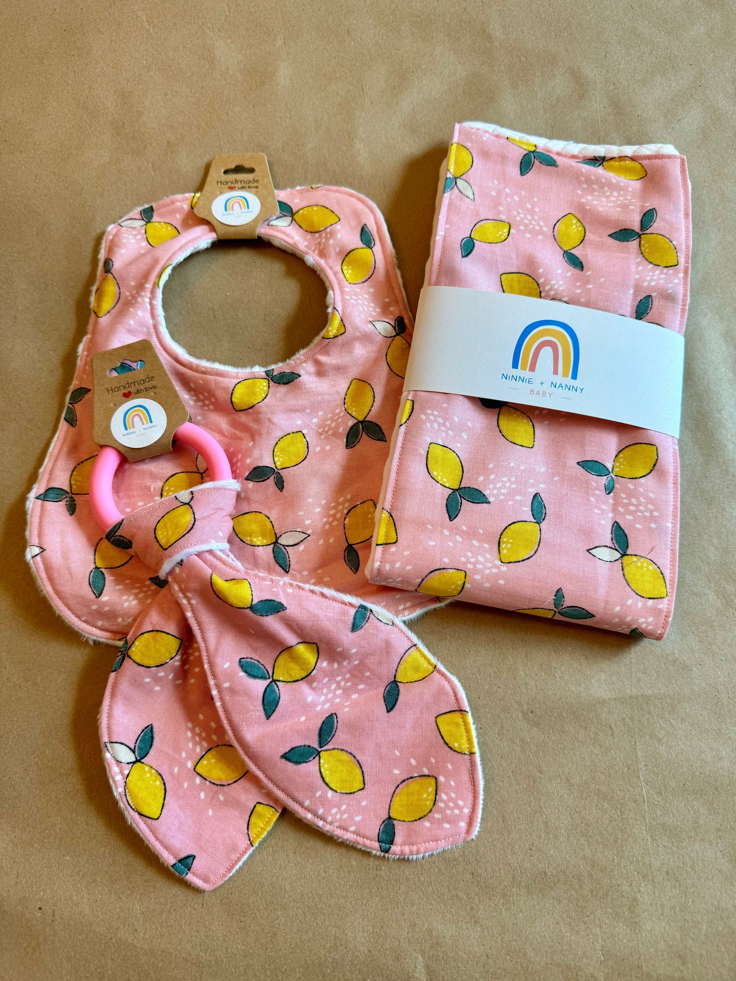 baby infant newborn babies baby gift baby shower gift baby boy baby girl baby shower gift ideas new mom mom-to-be expectant mom baby essentials baby must-haves bandana bib burp cloth sensory tag blanket blankie teether teething ring nursing feeding baby a