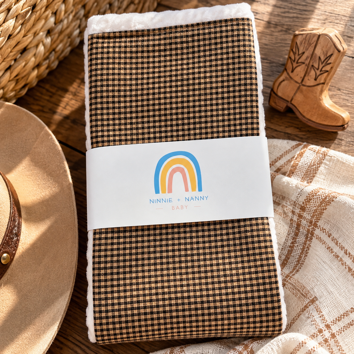 Stockyard Check : Burp Cloth