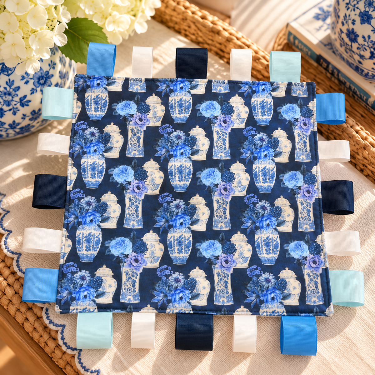 Porcelain Garden - Blue : Tag Blanket