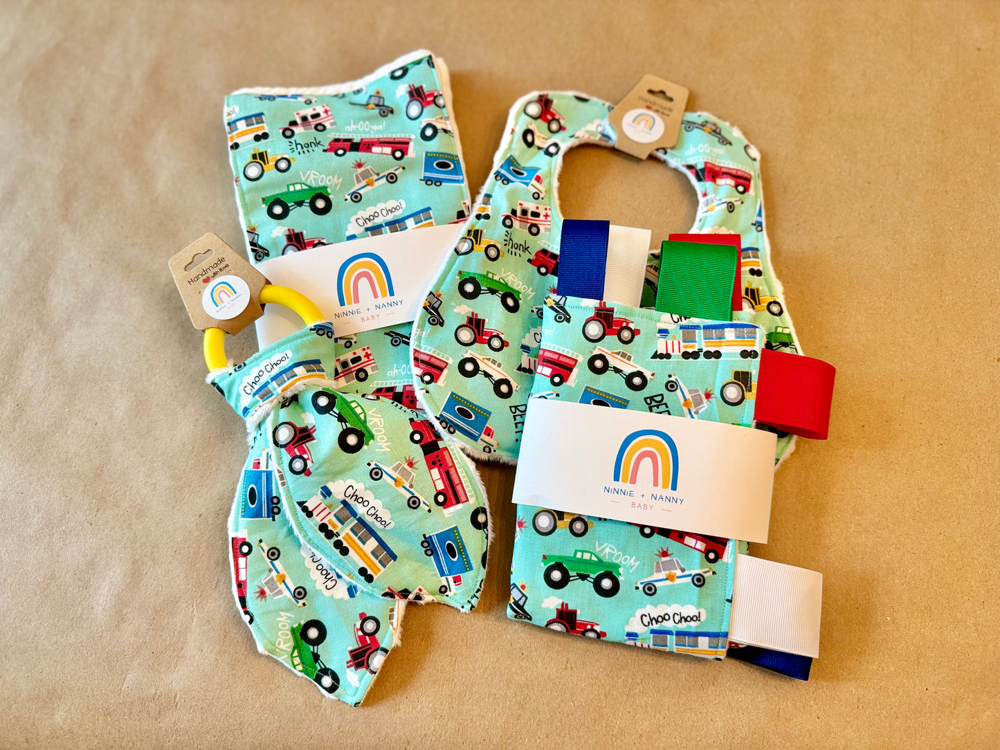baby infant newborn babies baby gift baby shower gift baby boy baby girl baby shower gift ideas new mom mom-to-be expectant mom baby essentials baby must-haves bandana bib burp cloth sensory tag blanket blankie teether teething ring nursing feeding baby a