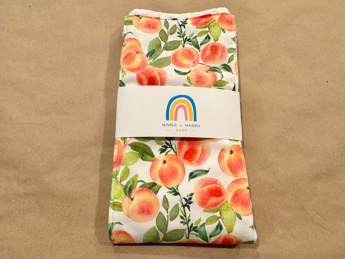 Georgia Peaches : Burp Cloth
