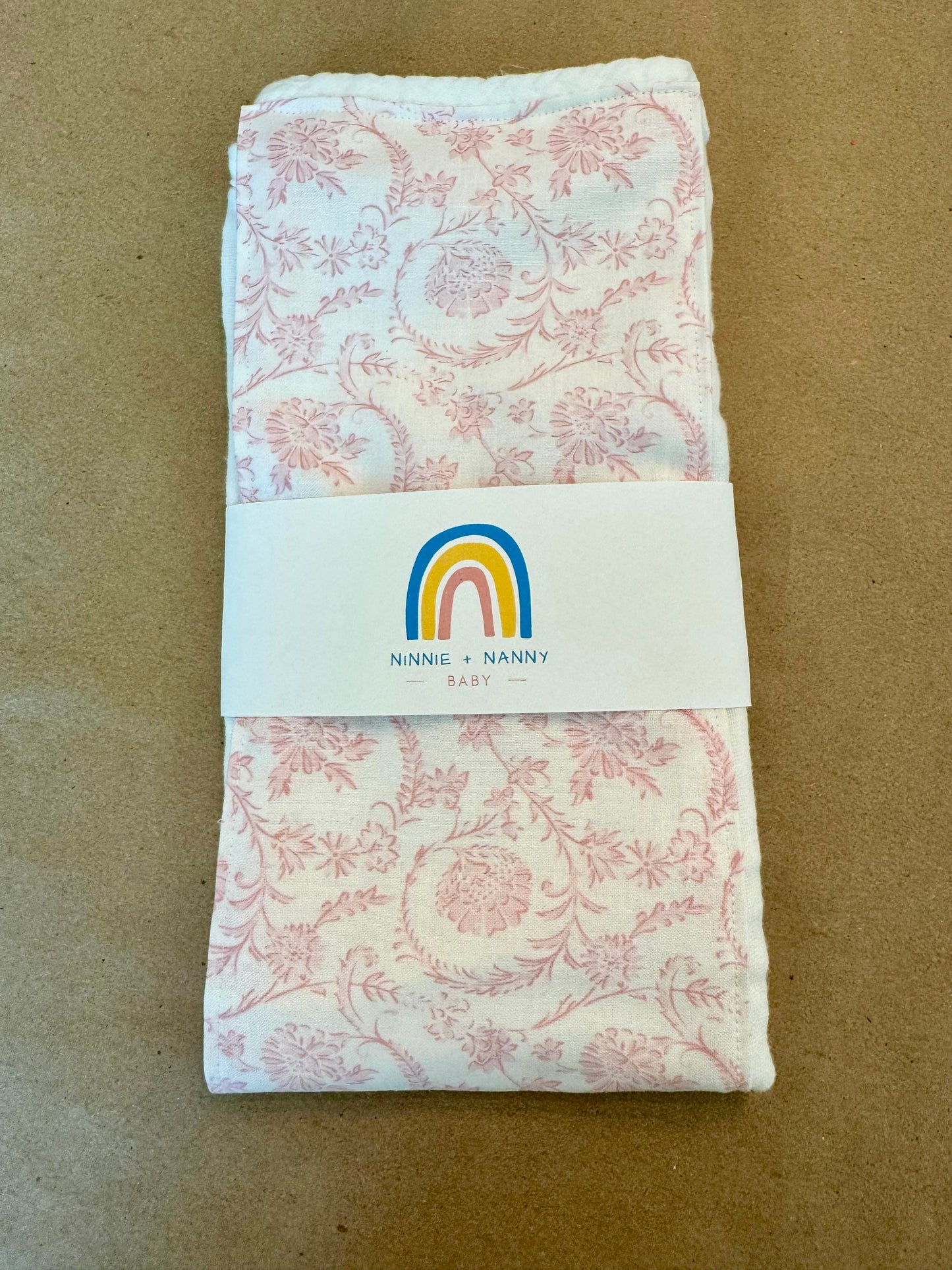 Floral Vines : Burp Cloth