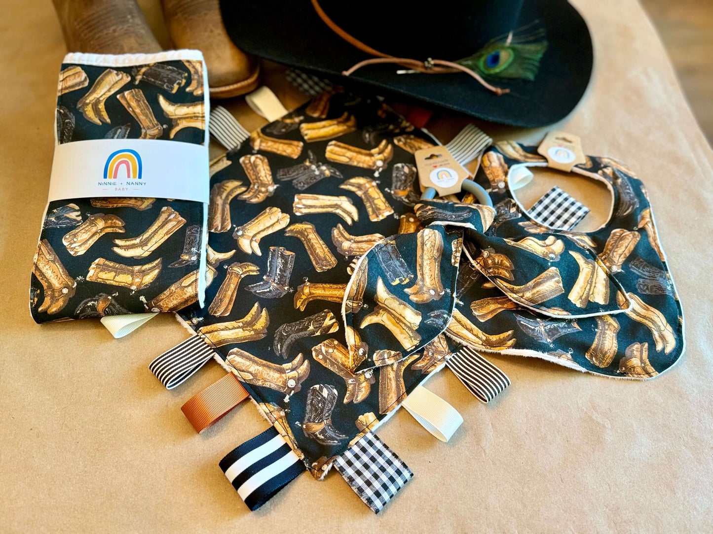 baby infant newborn babies baby gift baby shower gift baby boy baby girl baby shower gift ideas new mom mom-to-be expectant mom baby essentials baby must-haves bandana bib burp cloth sensory tag blanket blankie teether teething ring nursing feeding baby a