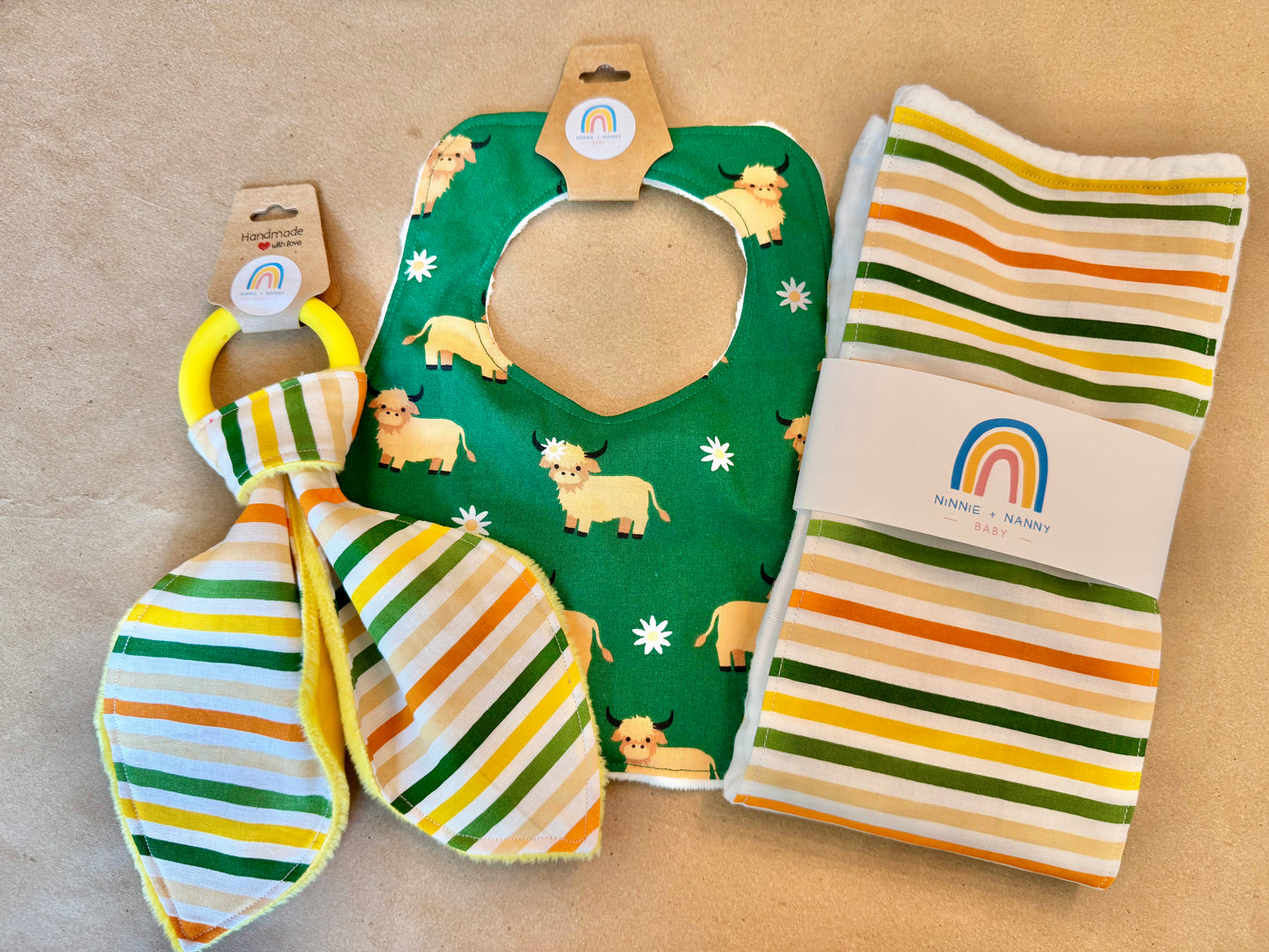 Yellow + Green Stripe : Teether