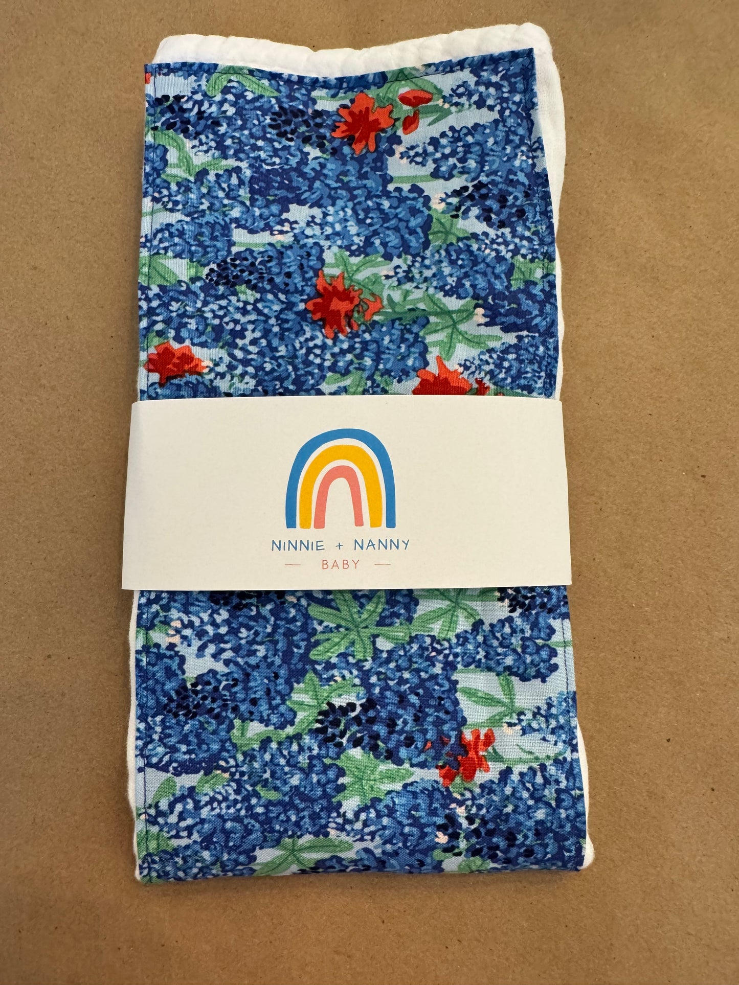 Texas Bluebonnets : Burp Cloth