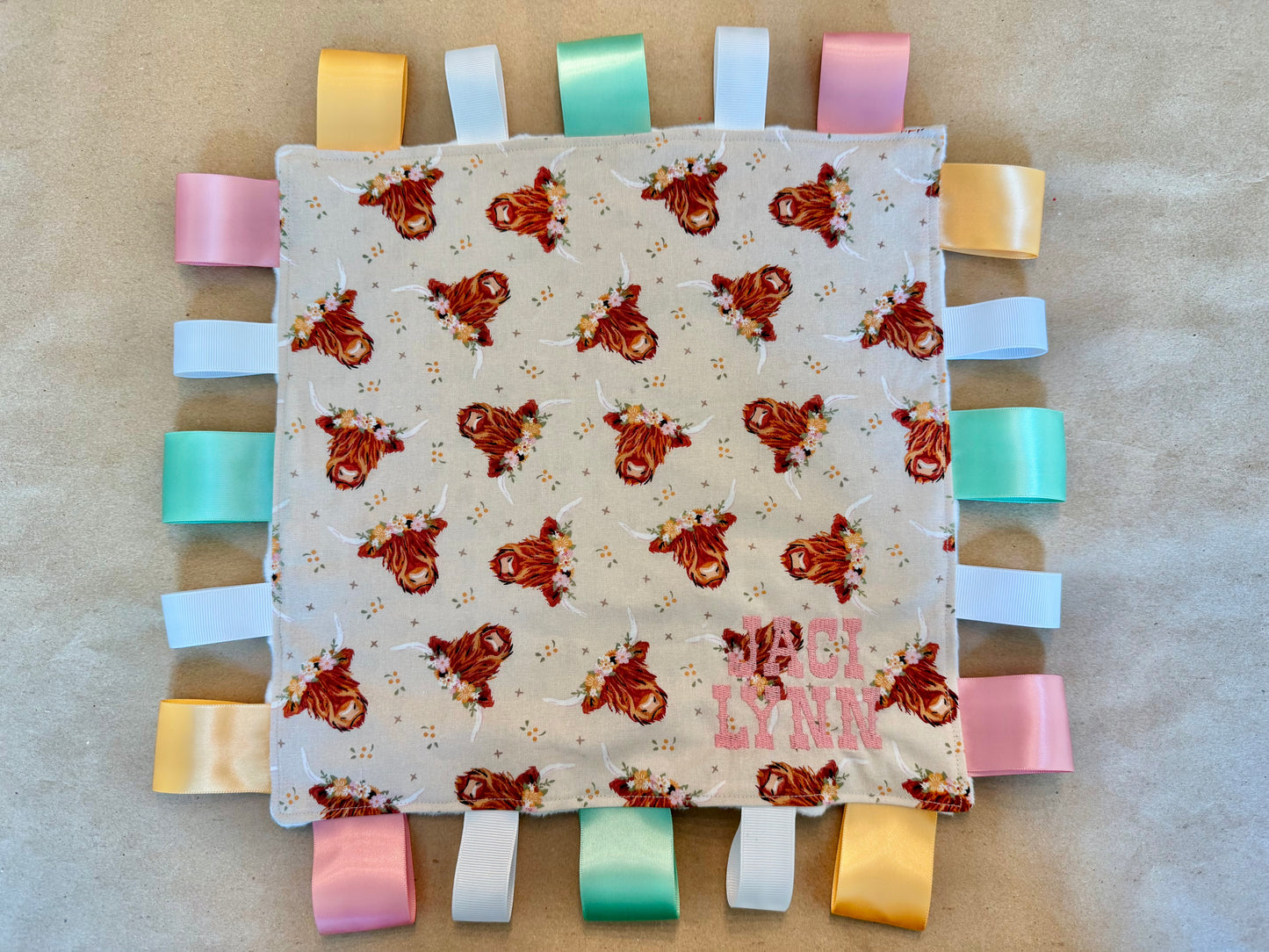 Boho Highland Cows : Tag Blanket