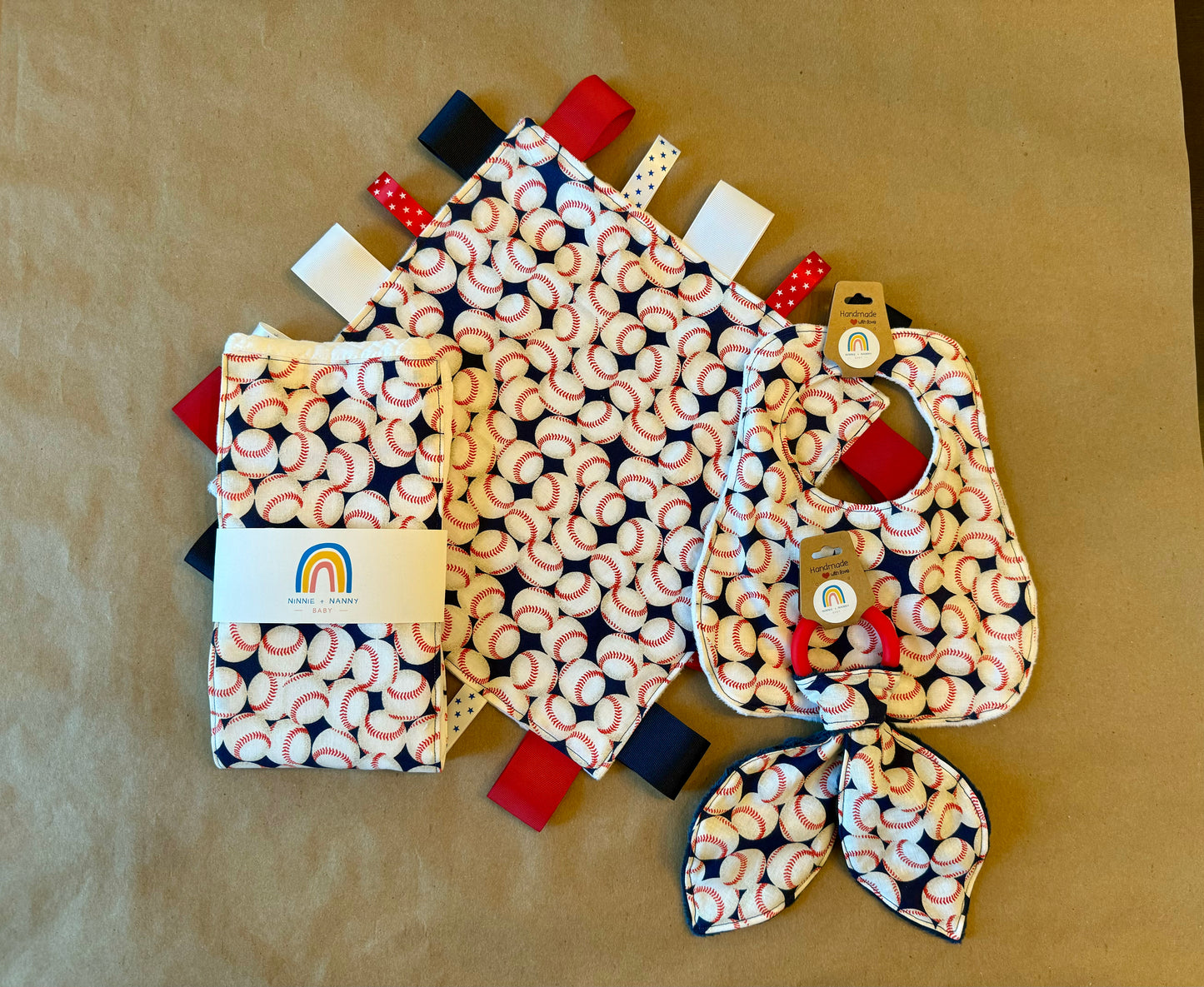 baby infant newborn babies baby gift baby shower gift baby boy baby girl baby shower gift ideas new mom mom-to-be expectant mom baby essentials baby must-haves bandana bib burp cloth sensory tag blanket blankie teether teething ring nursing feeding baby a