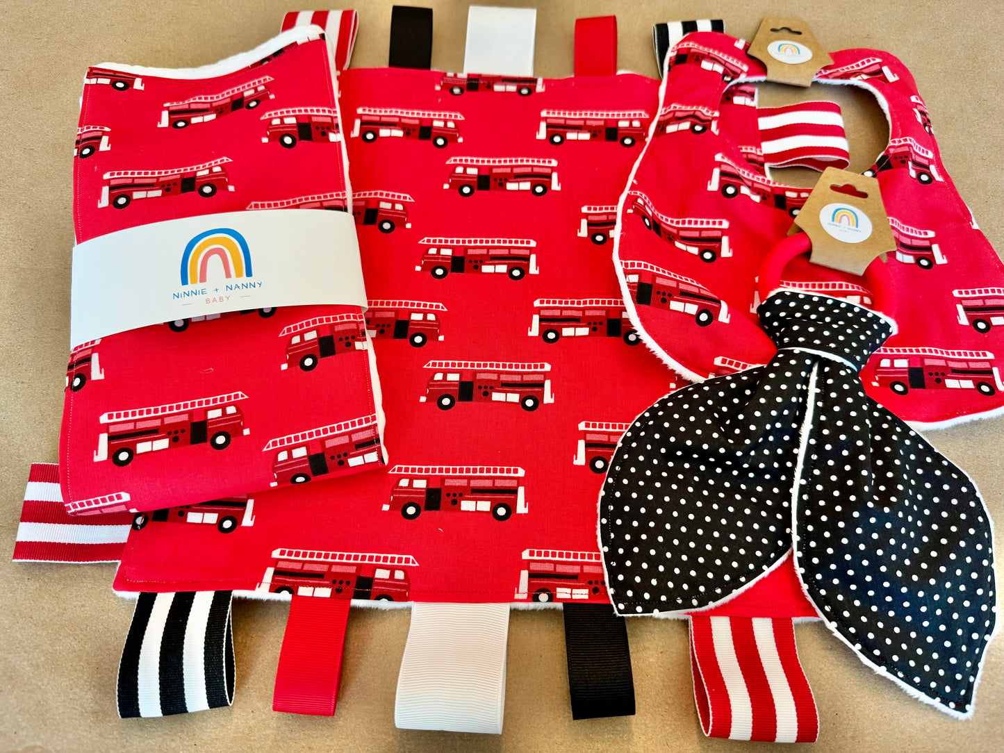 First Responders - Fire Trucks : Burp Cloth