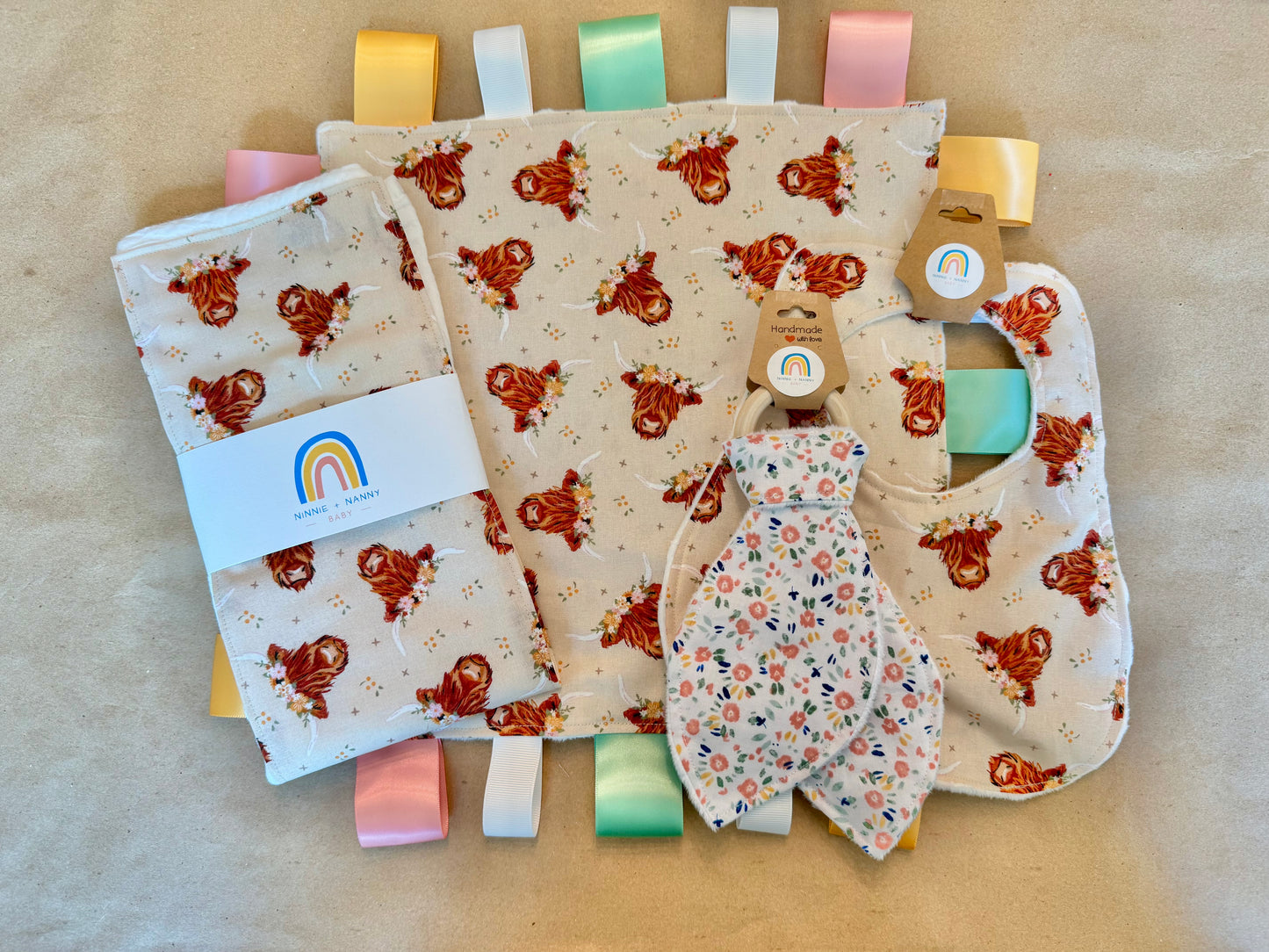 Boho Highland Cows : Tag Blanket