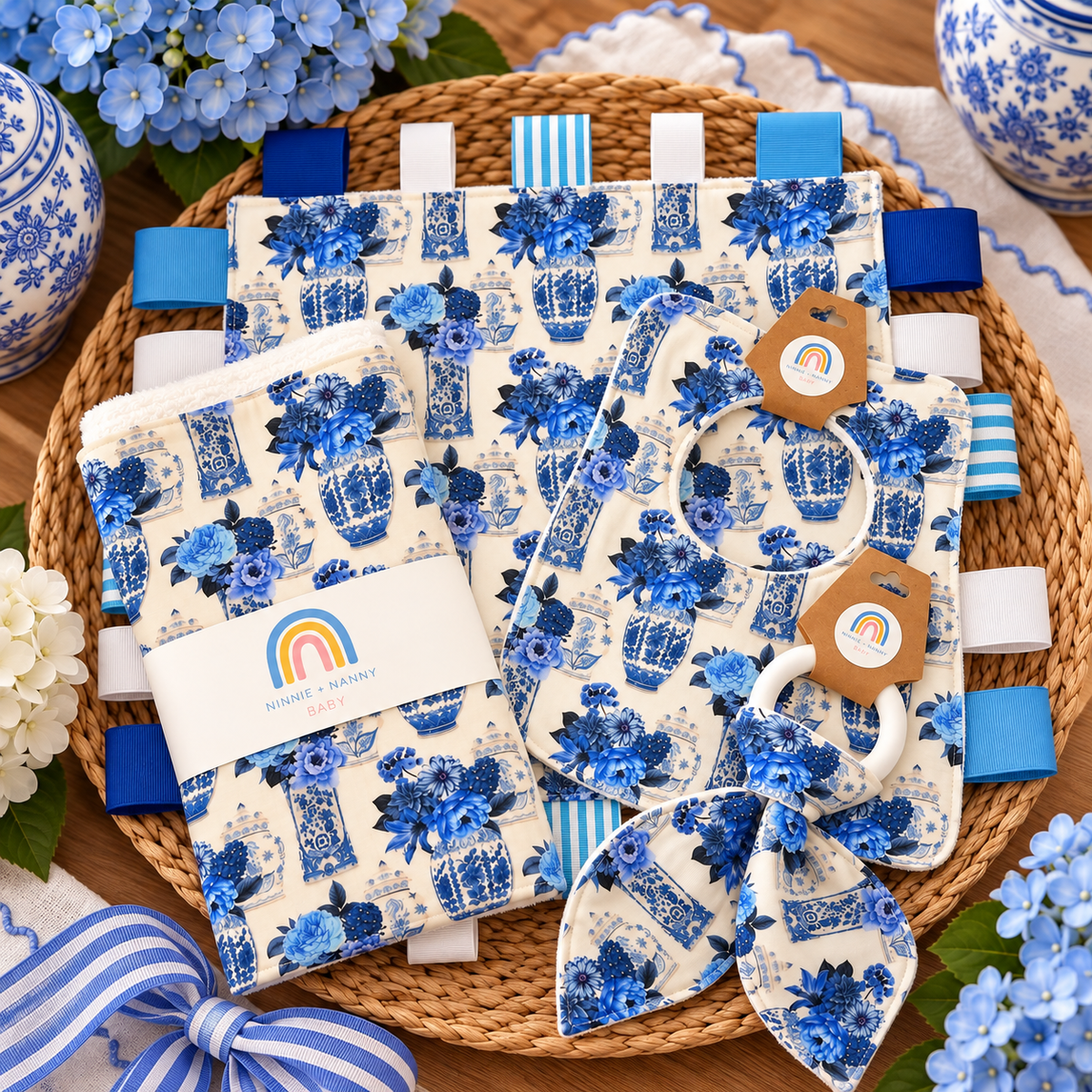 Porcelain Garden - White : Bib