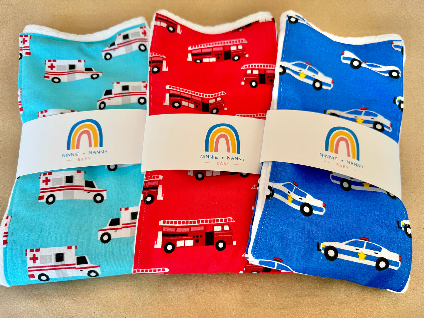 First Responders - Ambulances : Burp Cloth