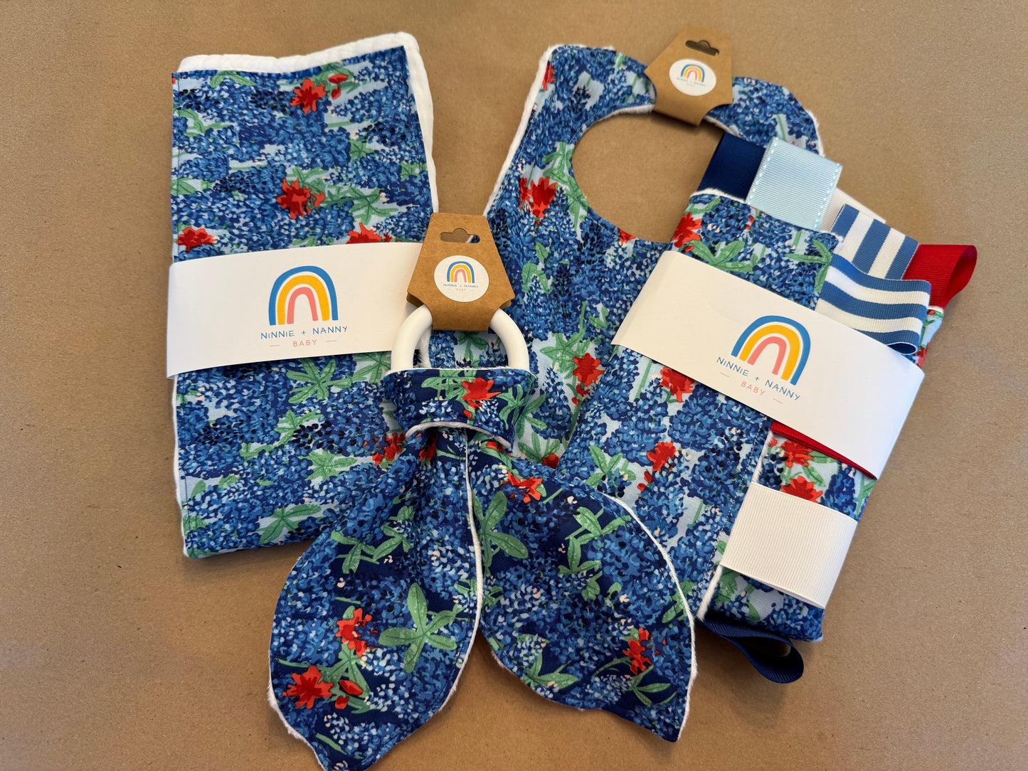 Texas Bluebonnets : Burp Cloth