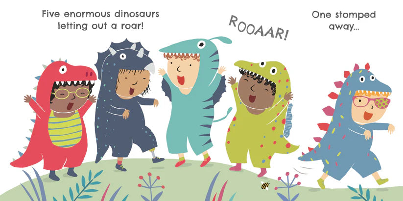 Five Enormous Dinosaurs : Child's Play - Board Book