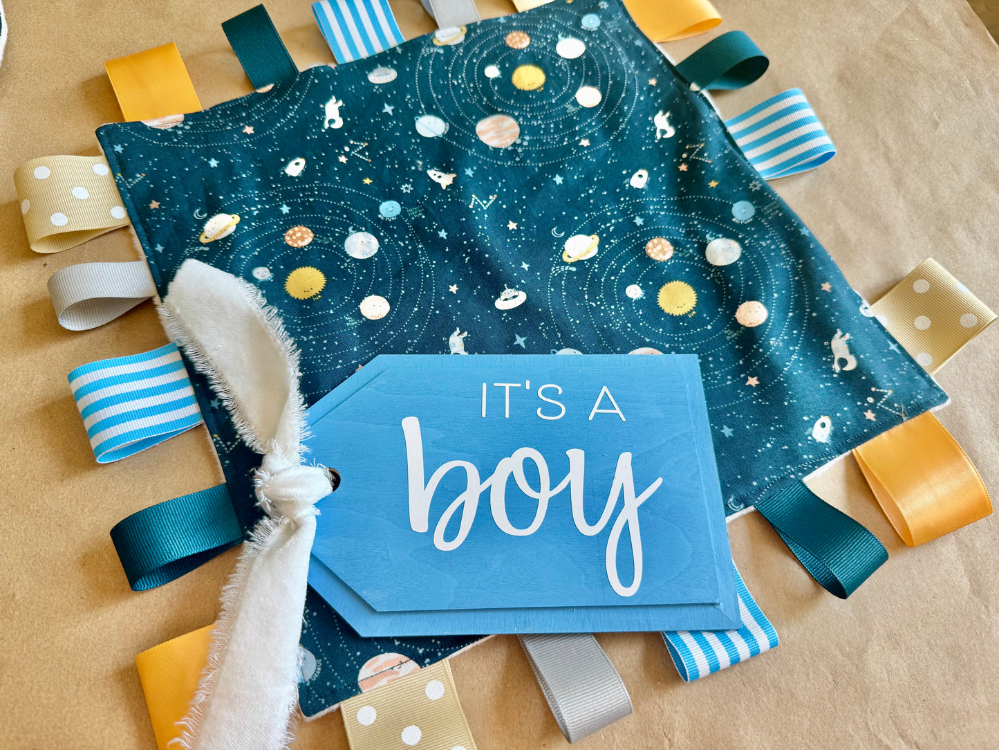 Gift Tag Baby Announcement : It's a Girl + It's a Boy