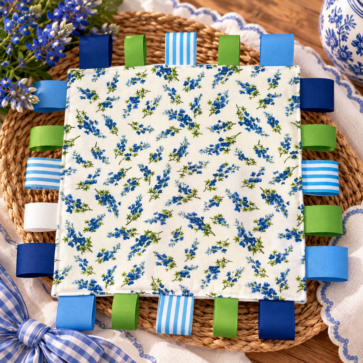 Bundle of Love - Bluebonnet Meadow - White