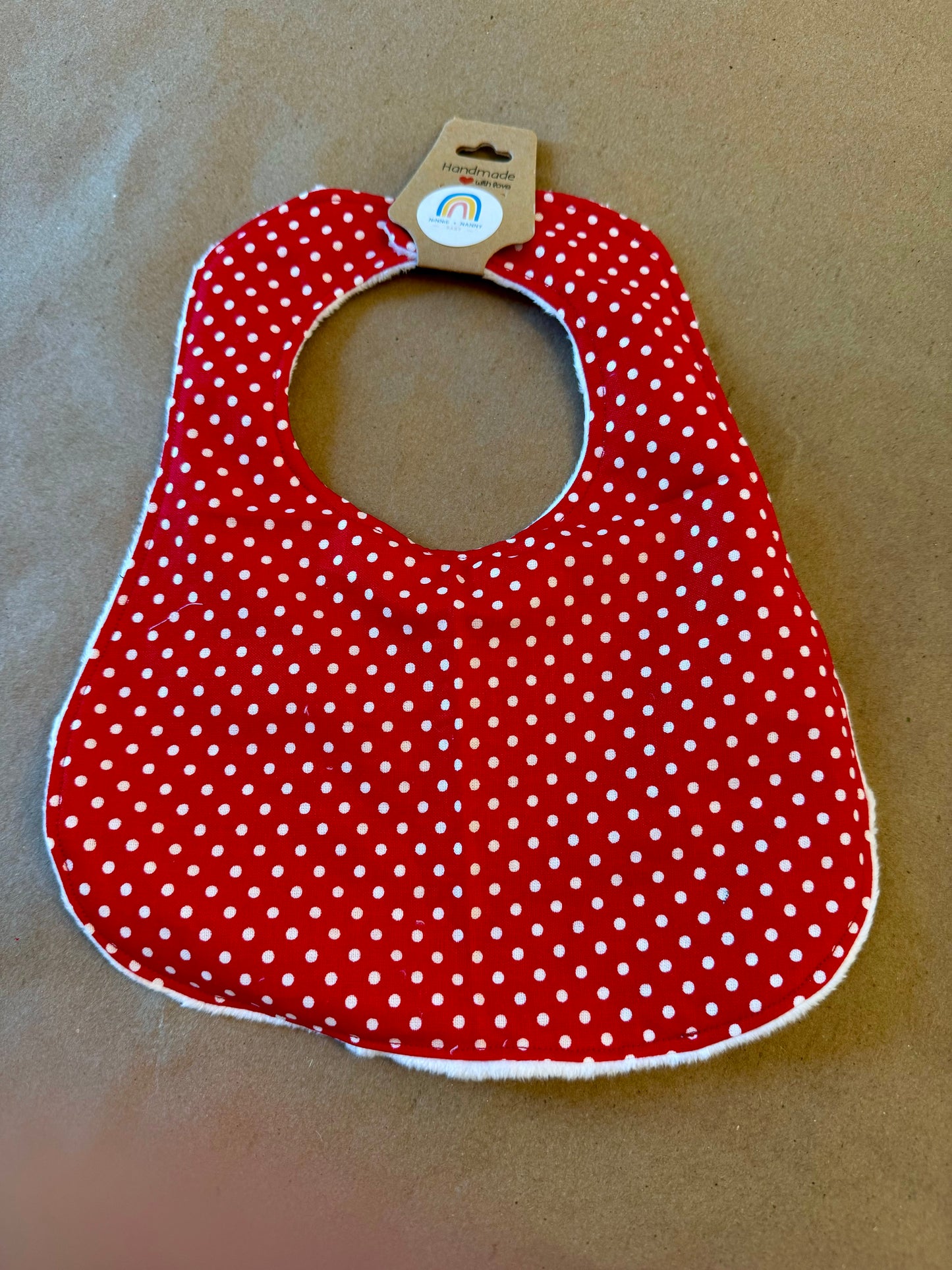 Christmas Polka Dots : Bib