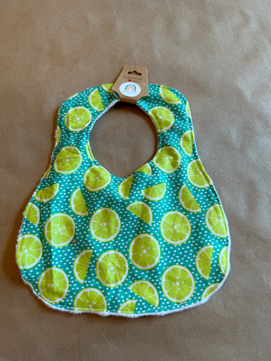 Limes on Teal : Bib