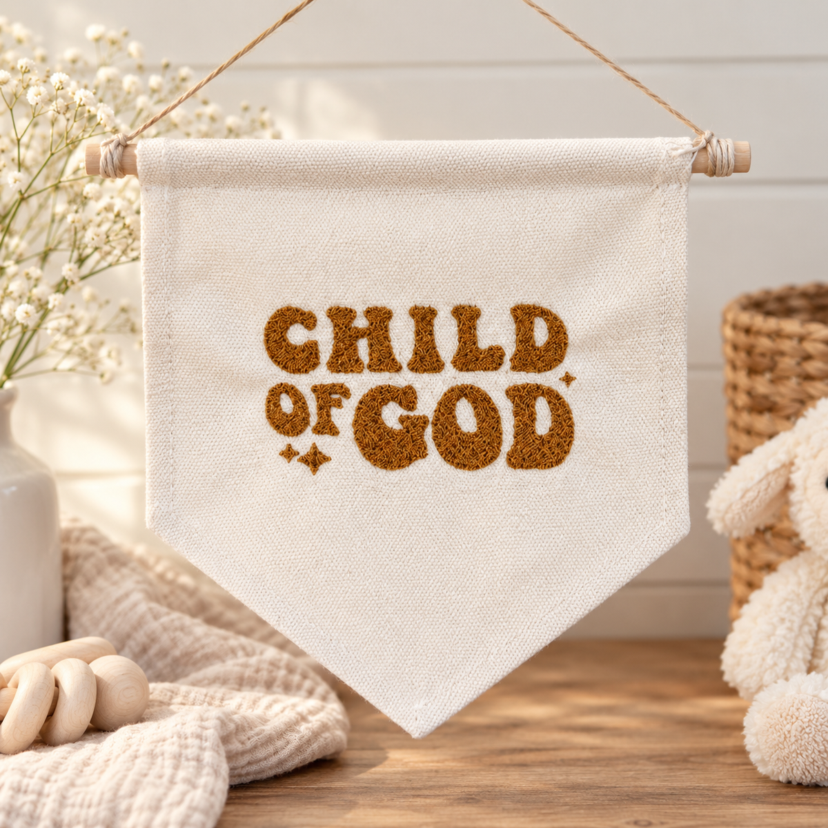Child of God : Canvas Pennant Flag