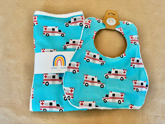 First Responders - Ambulances : Burp Cloth