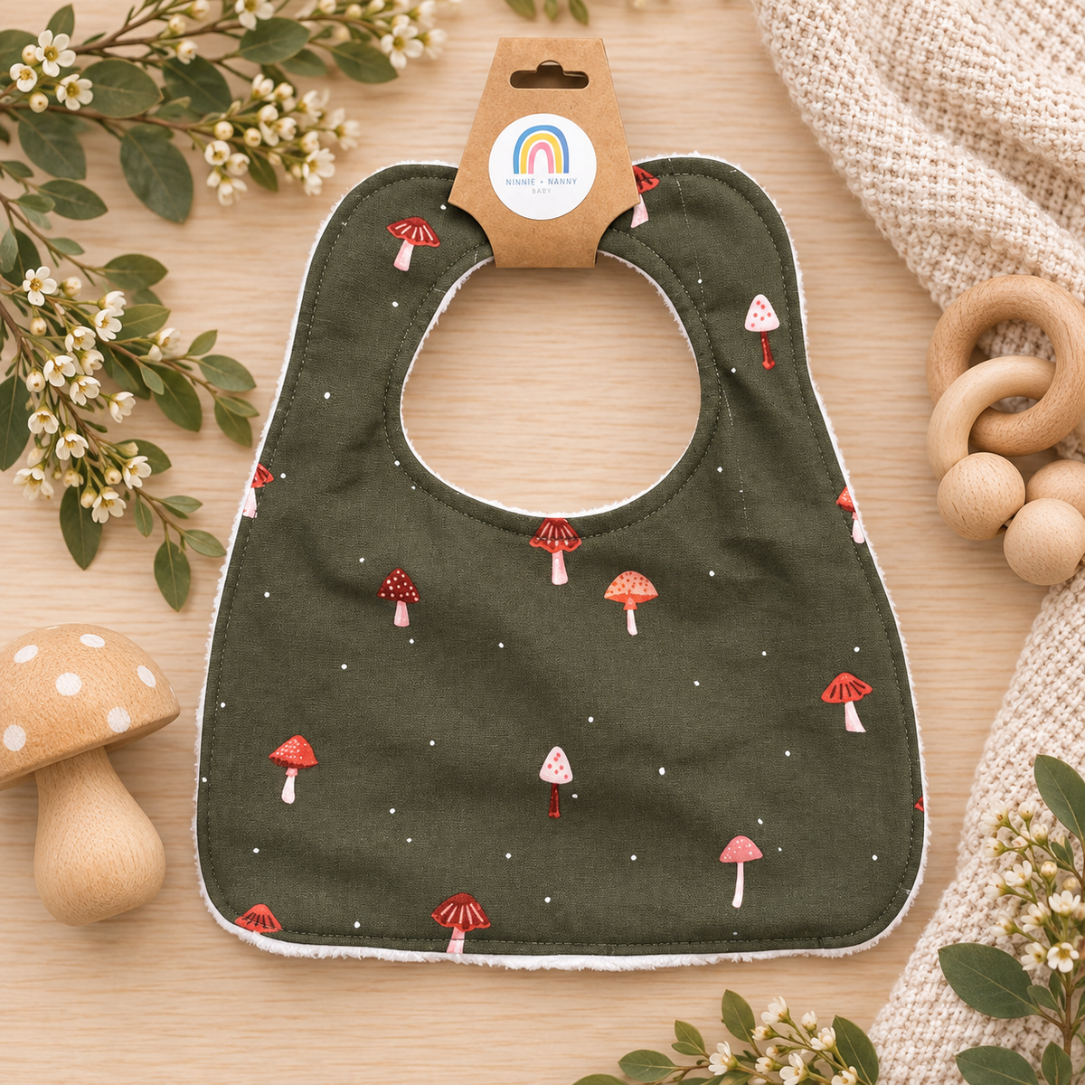 Woodland Mushrooms : Bib