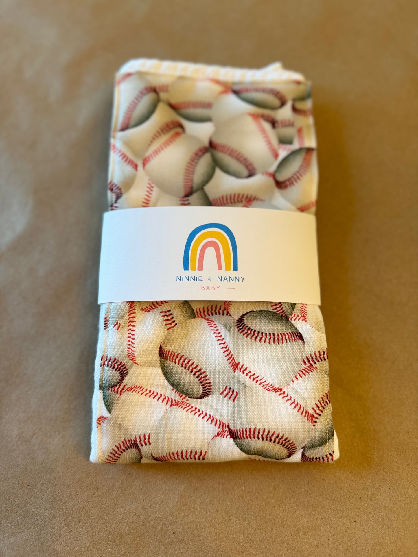 Here Batter Batter - Baseball : Burp Cloth