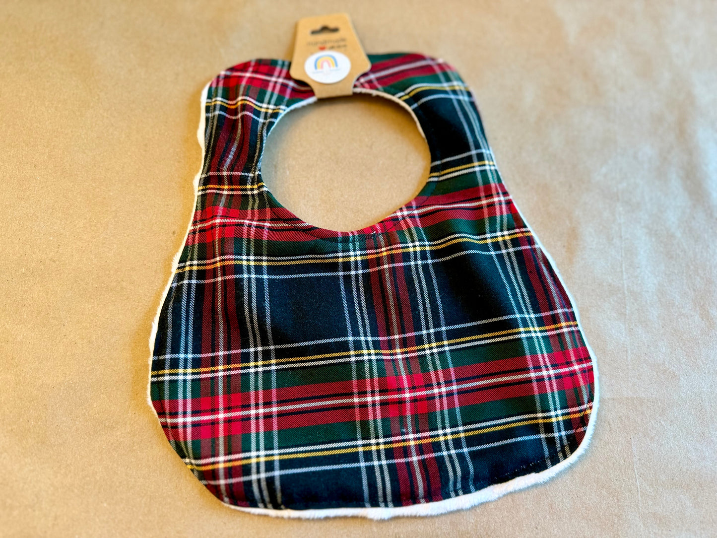 Christmas Plaid : Bib