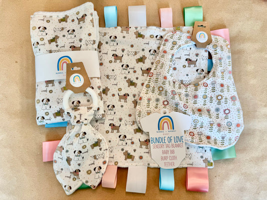 Bundle of Love - Pretty Puppies + Petite Fleur - White