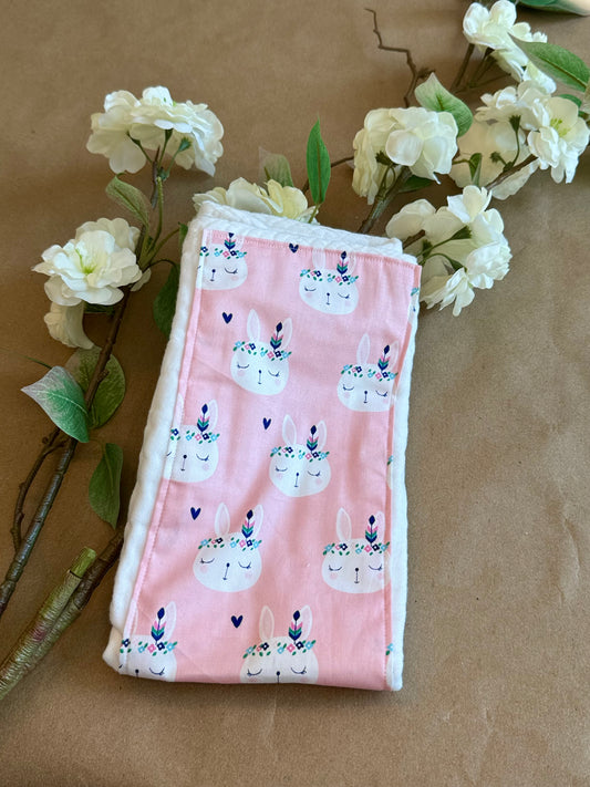 Boho Bunnies : Burp Cloth