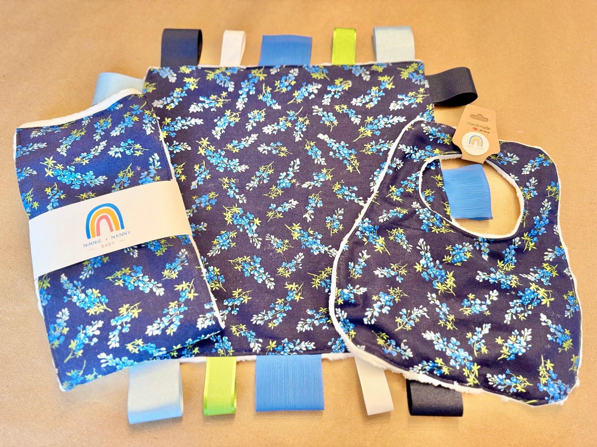 baby infant newborn babies baby gift baby shower gift baby boy baby girl baby shower gift ideas new mom mom-to-be expectant mom baby essentials baby must-haves bandana bib burp cloth sensory tag blanket blankie teether teething ring nursing feeding baby a