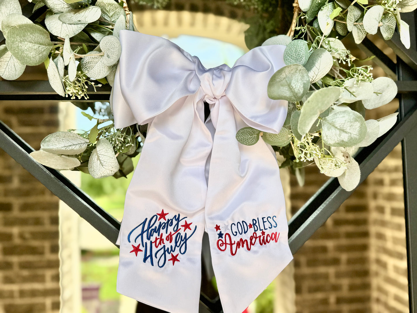 4th of July : Wreath Sash