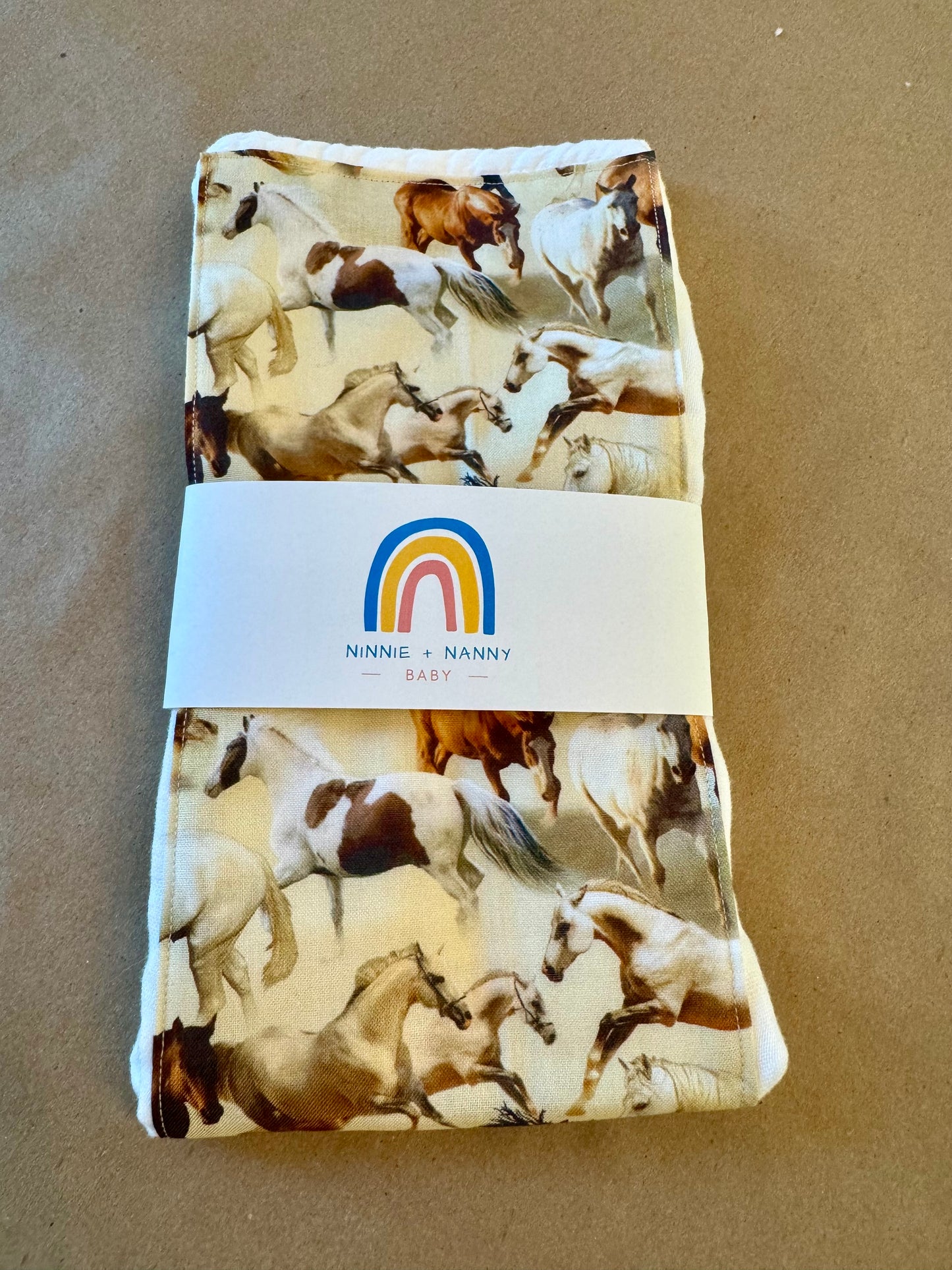 Wild Horses : Burp Cloth