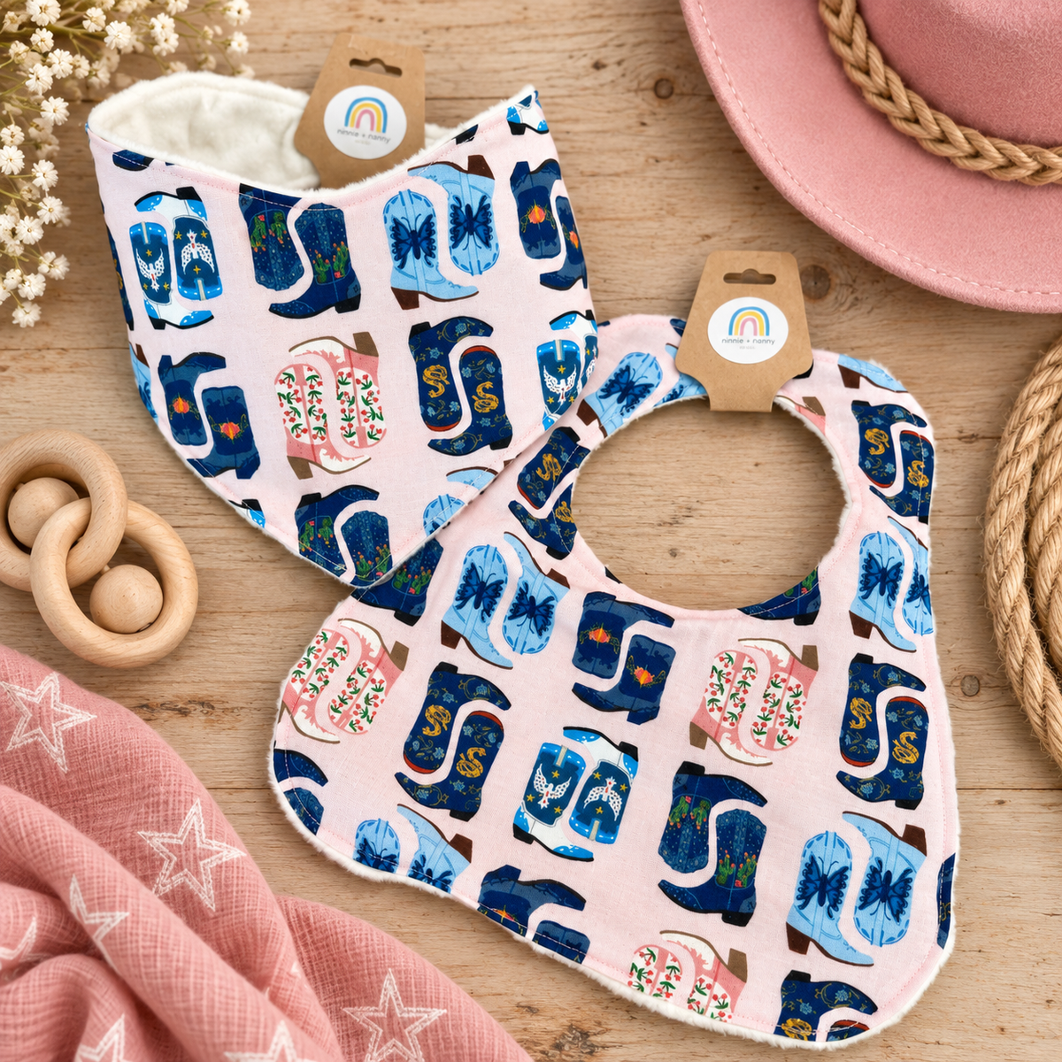 Little Cowgirl Boots : Bib
