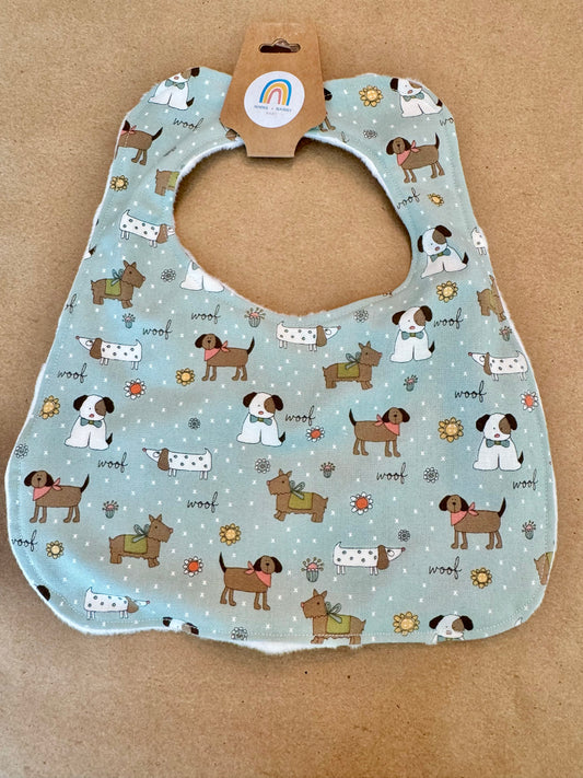 Pretty Puppies - Sage : Bib