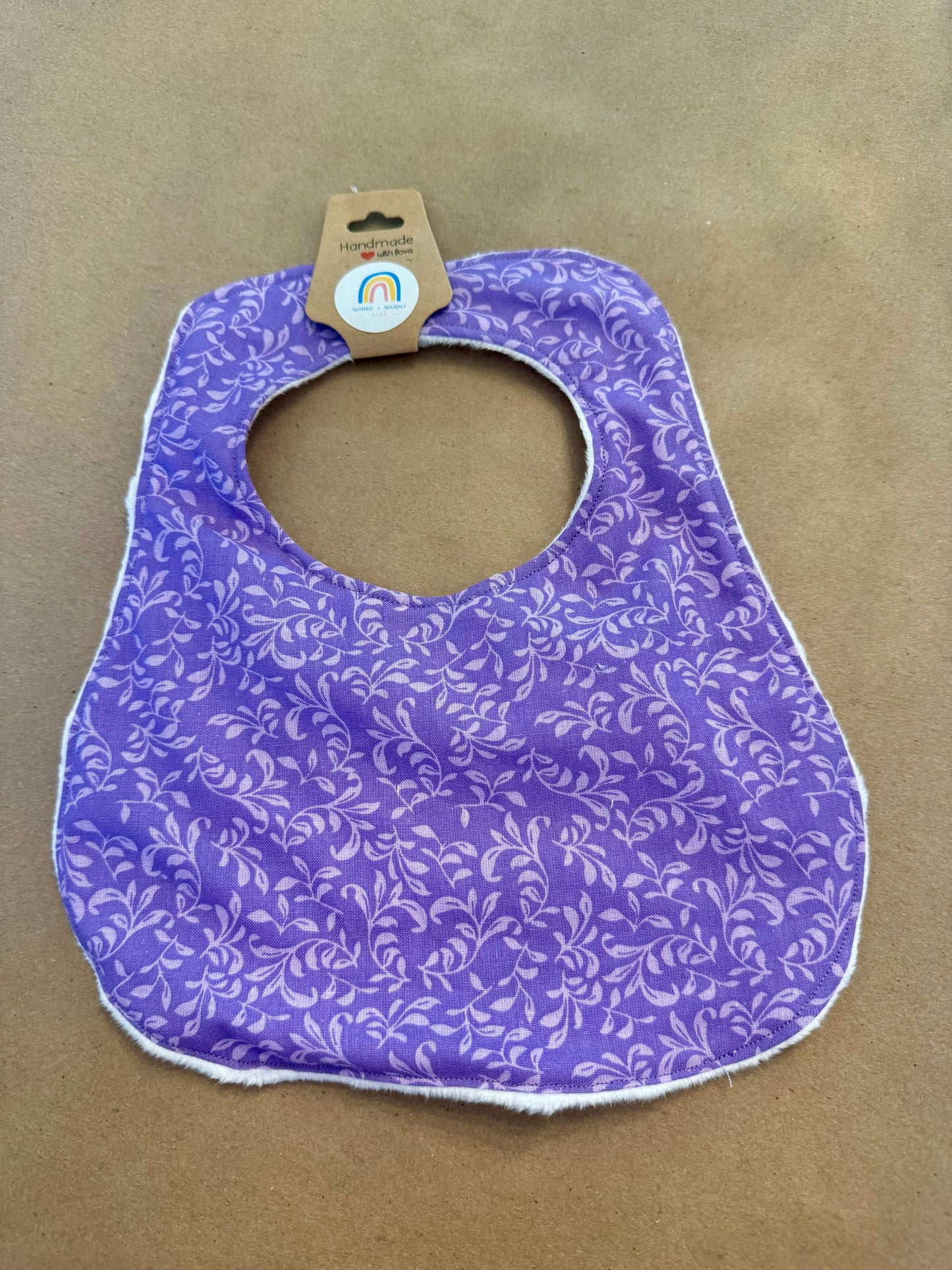 Purple Vines on Purple : Bib