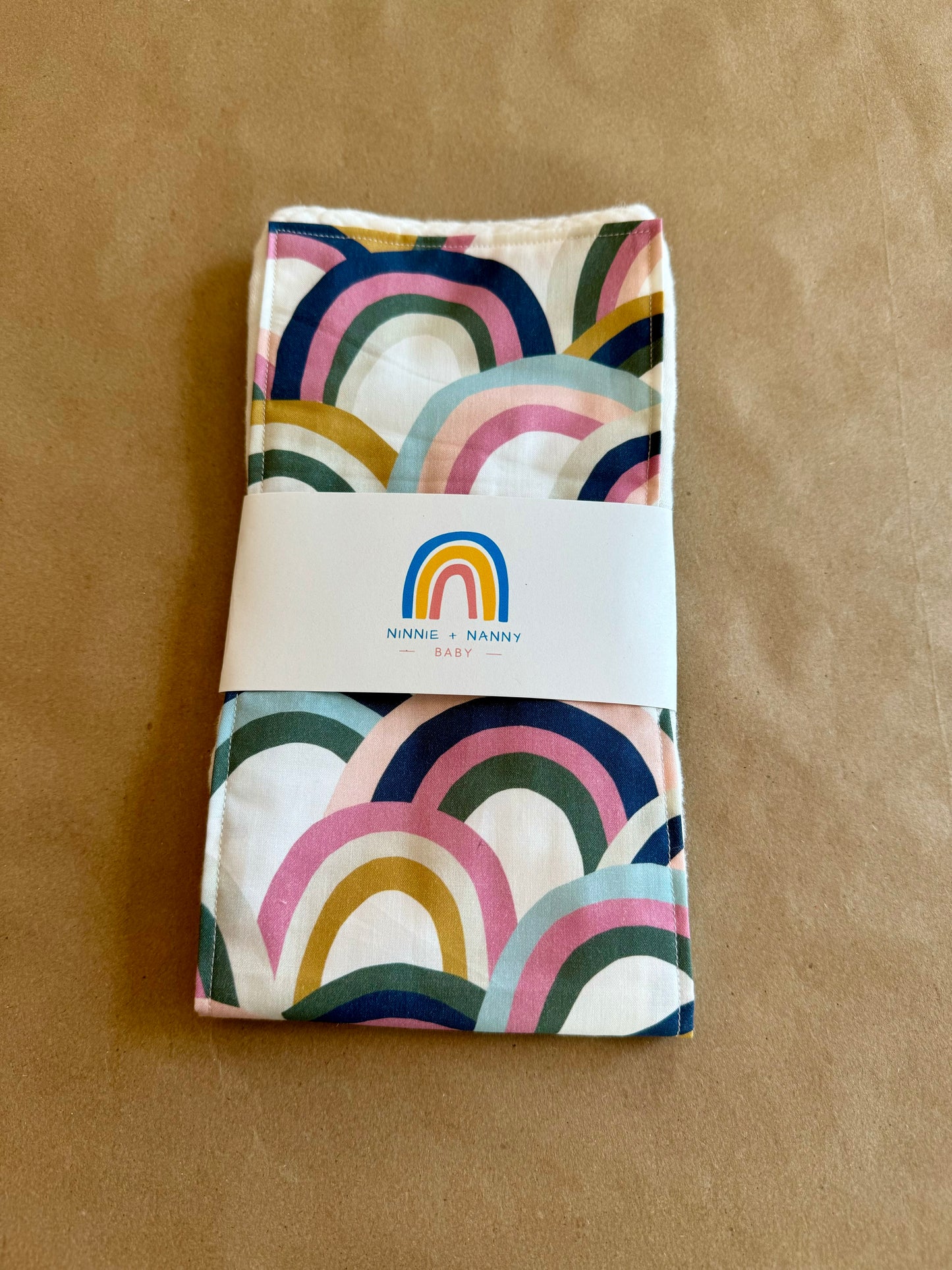 Modern Rainbow : Burp Cloth