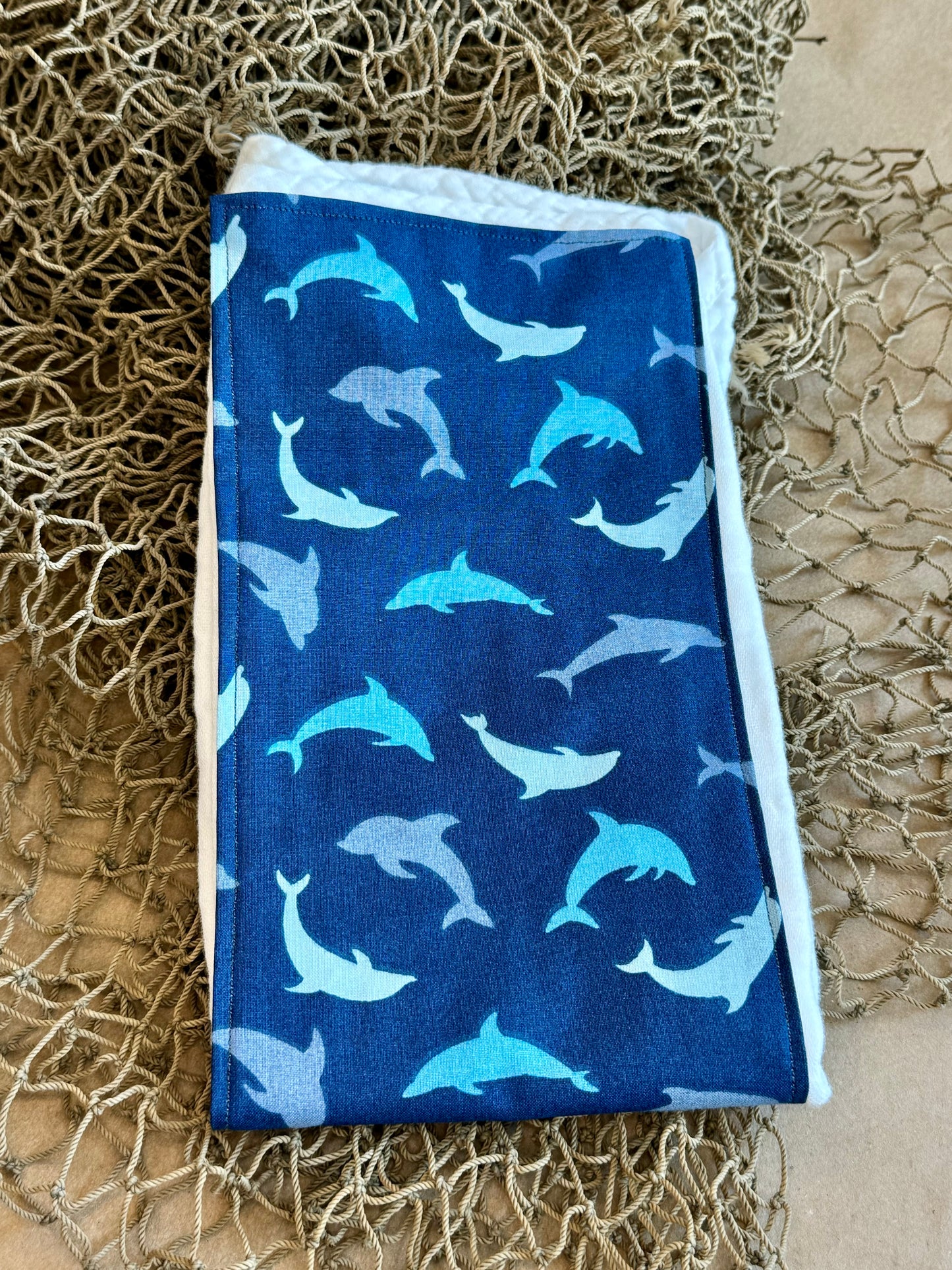 Dolphins : Burp Cloth