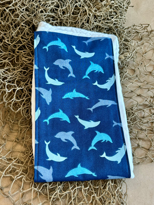 Dolphins : Burp Cloth