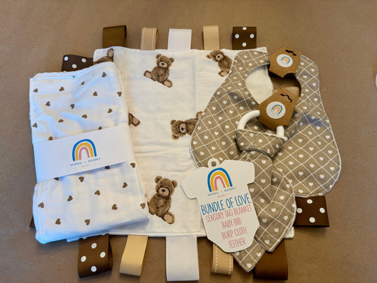 Bundle of Love - Teddy Bears + Hearts
