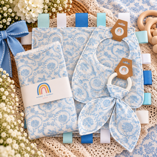 Bundle of Love - Blue Toile