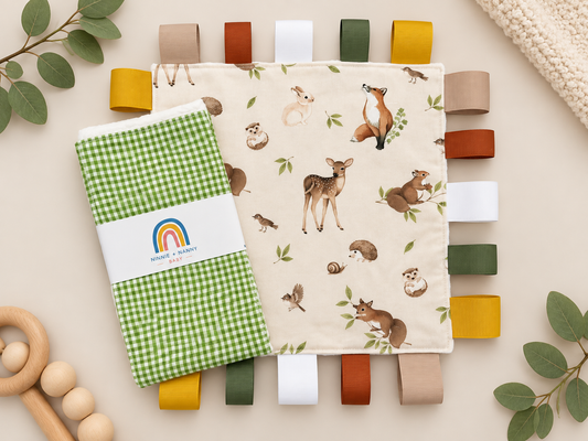 Classic Lime Green + White Gingham : Burp Cloth