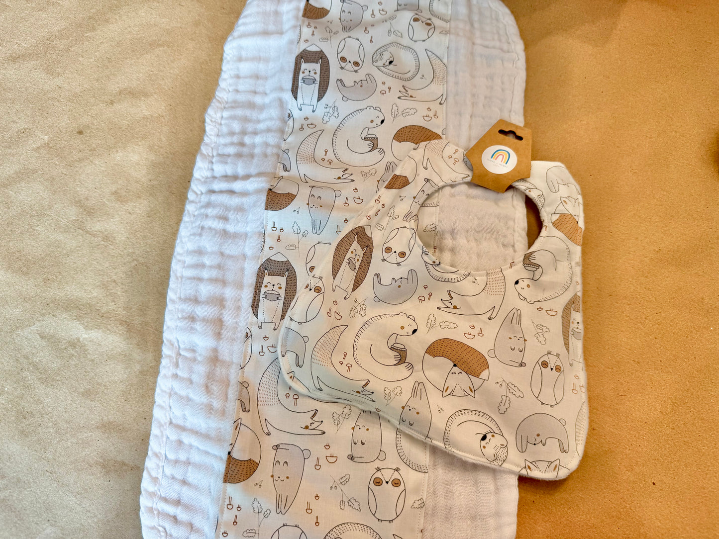 Forest Friends : Burp Cloth
