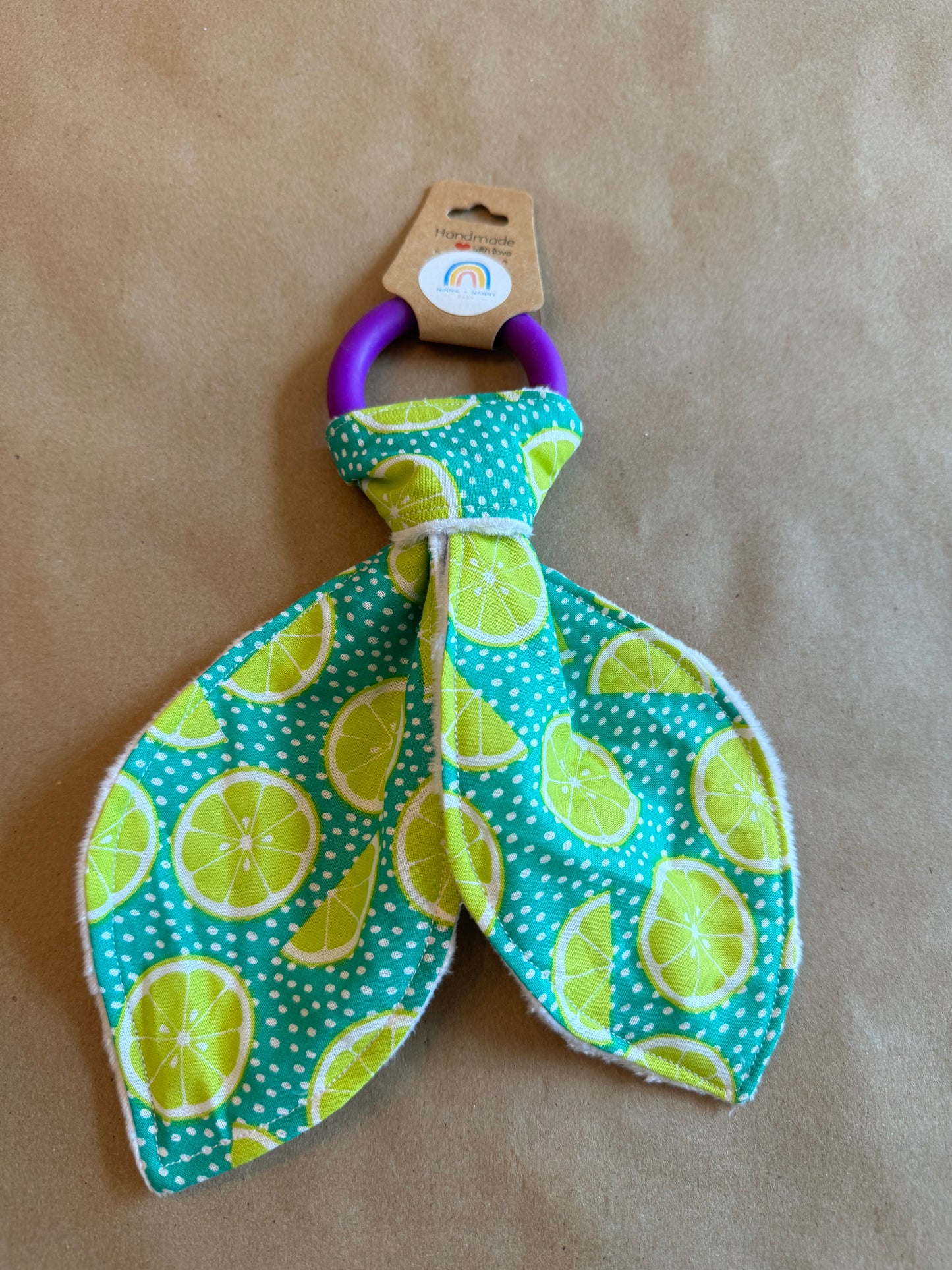 Limes on Teal : Teether