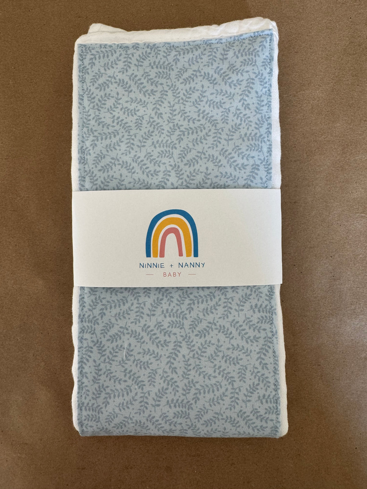 Botanical Blue Baby : Burp Cloth