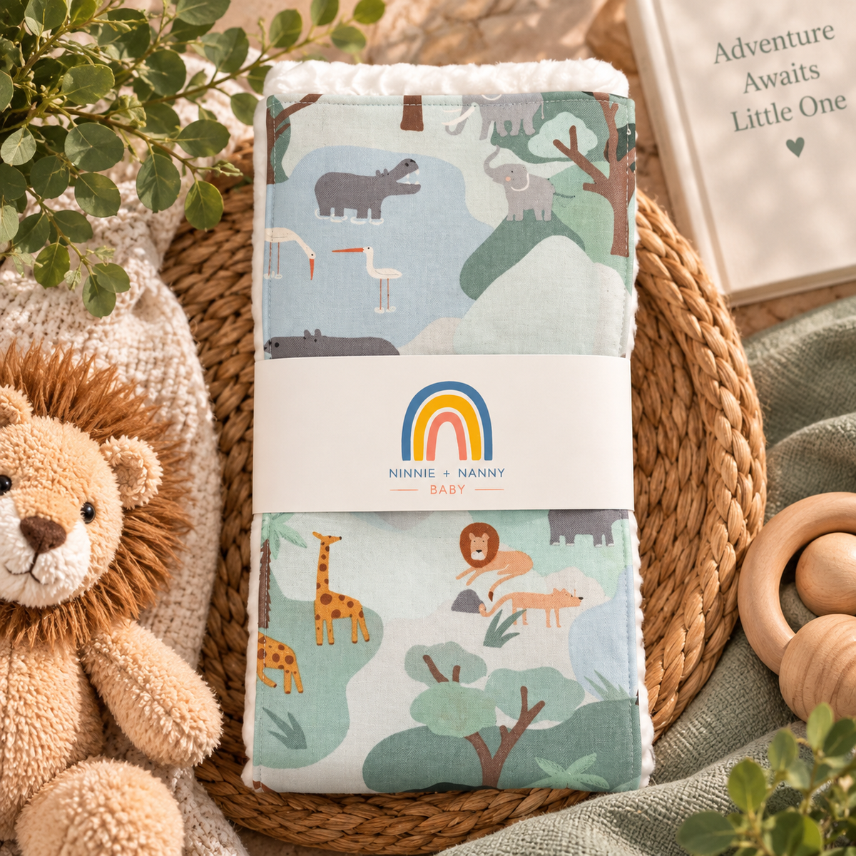 Little Safari : Burp Cloth