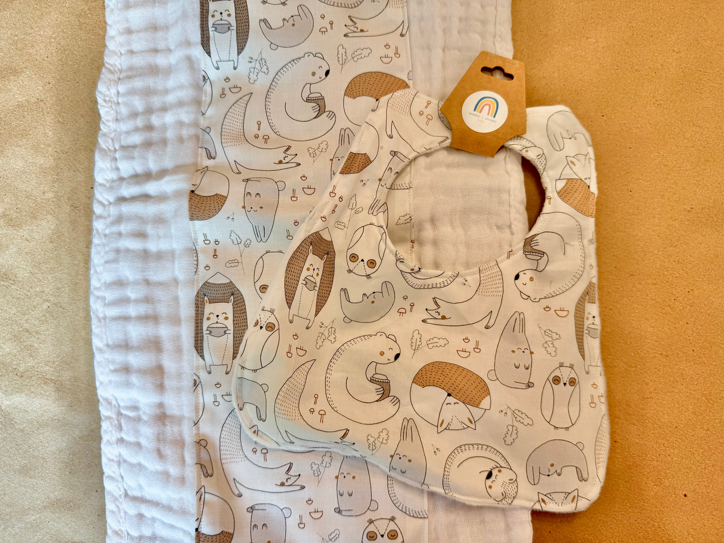 Forest Friends : Burp Cloth