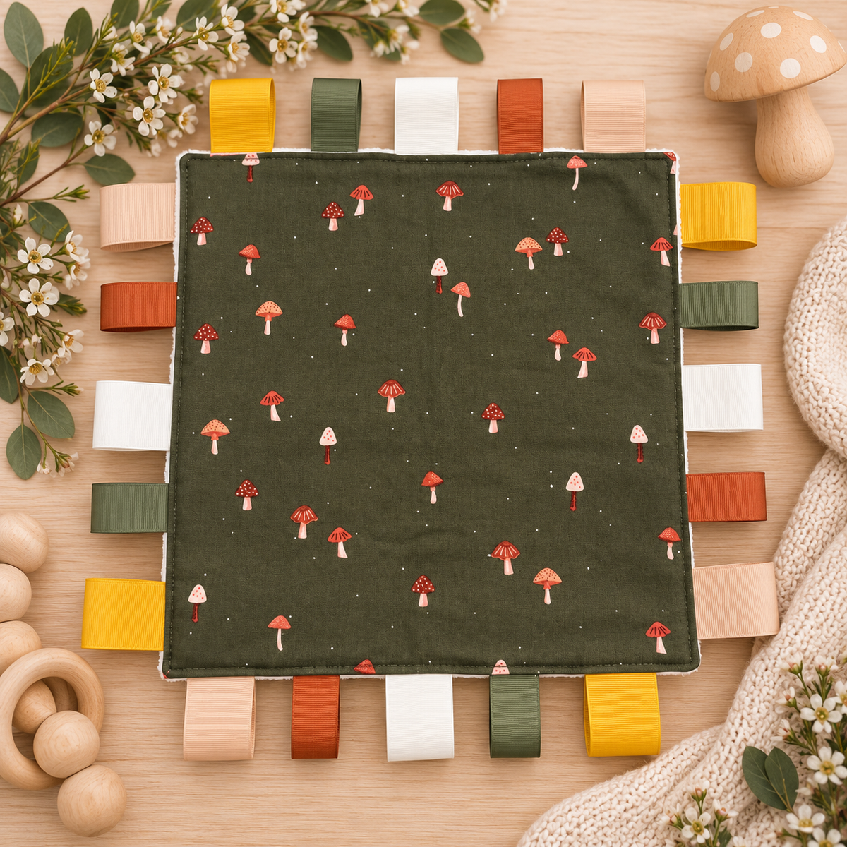 Woodland Mushrooms : Tag Blanket