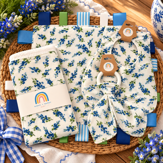 Bundle of Love - Bluebonnet Meadow - White