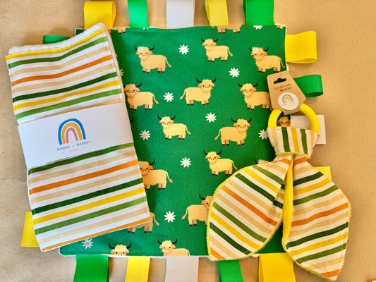 Yellow + Green Stripe : Teether