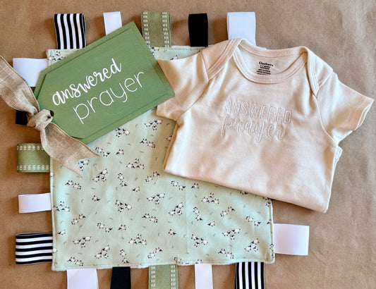Gift Tag Baby Announcement : Answered Prayer
